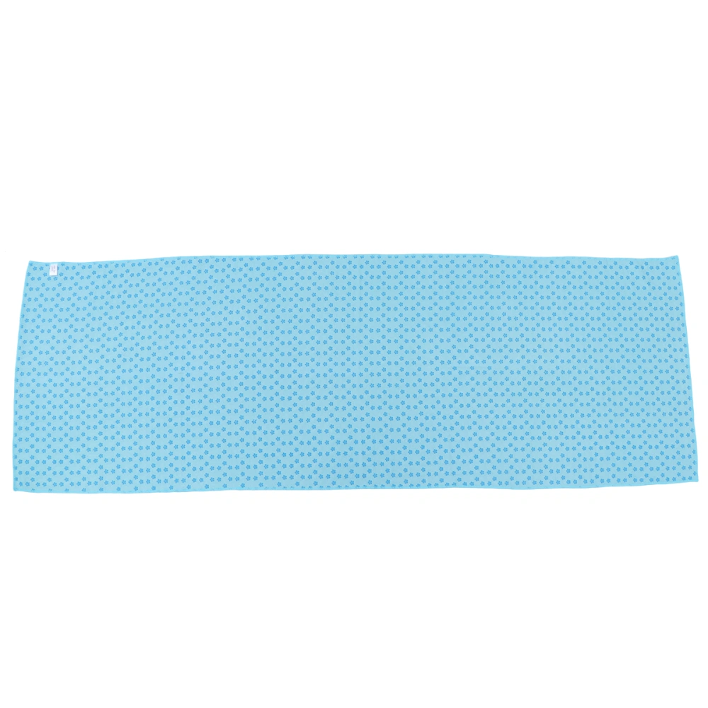 1pc 183x61cm Yoga Mat Anti-slip Plum Blossom Dots Sports Fitness Exercise Pilates Blanket (Lake Blue)