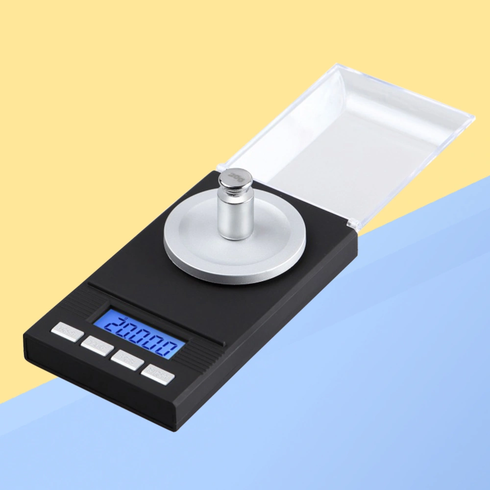 Mini Electronic Jewelry Scale 100g/0.001g High Precision Gold Jewelry Scale Balance Electronic Digital Pocket Scale with Weights (Black)