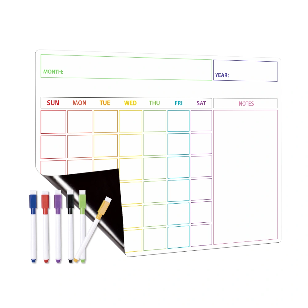 1 Set of Desk Dry Erase Board To Do List Memo Board Erasable Weekly Planner Writing Board