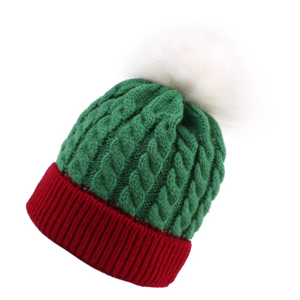 1pc Fashion Woolen Hat Christmas Warm Hat Knitted Winter Hat Kids