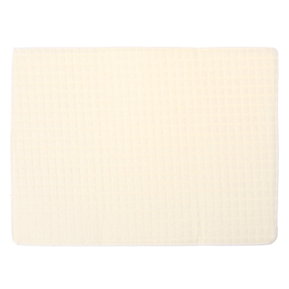 30x40cm Premium Ultra Fine Microfiber Towel Cleaning Cloth for Kitchen Dirt Cleaning (Beige)