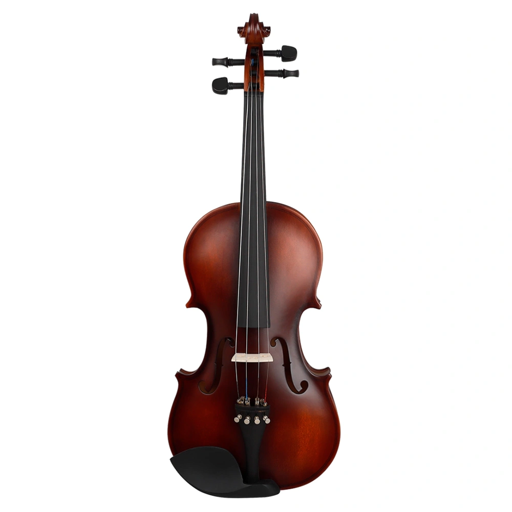 1 Set Solid Ebony Violin Beginners Perform Use Wood Violin