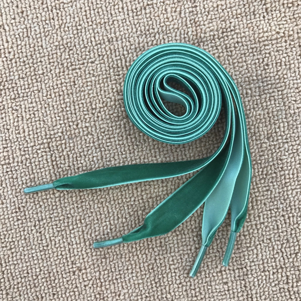 2 Pairs 1.6cm Wide Shoelaces Wide Flat Shoe Lace Shoe Strings Shoe Accessories (Green 80cm + Dark Red 80cm)