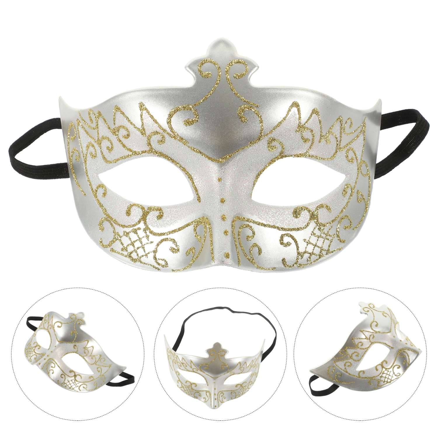 Masquerade Party Mask Halloween Cosplay Male Mask Lightweight Plastic Half-face Mask