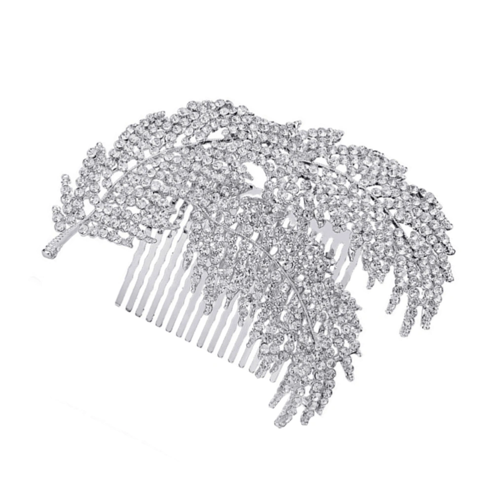 Leaf Design Bride Hair Comb Delicate Headwear Headdress Costume Accessories Party Hair Accessories for Female Women