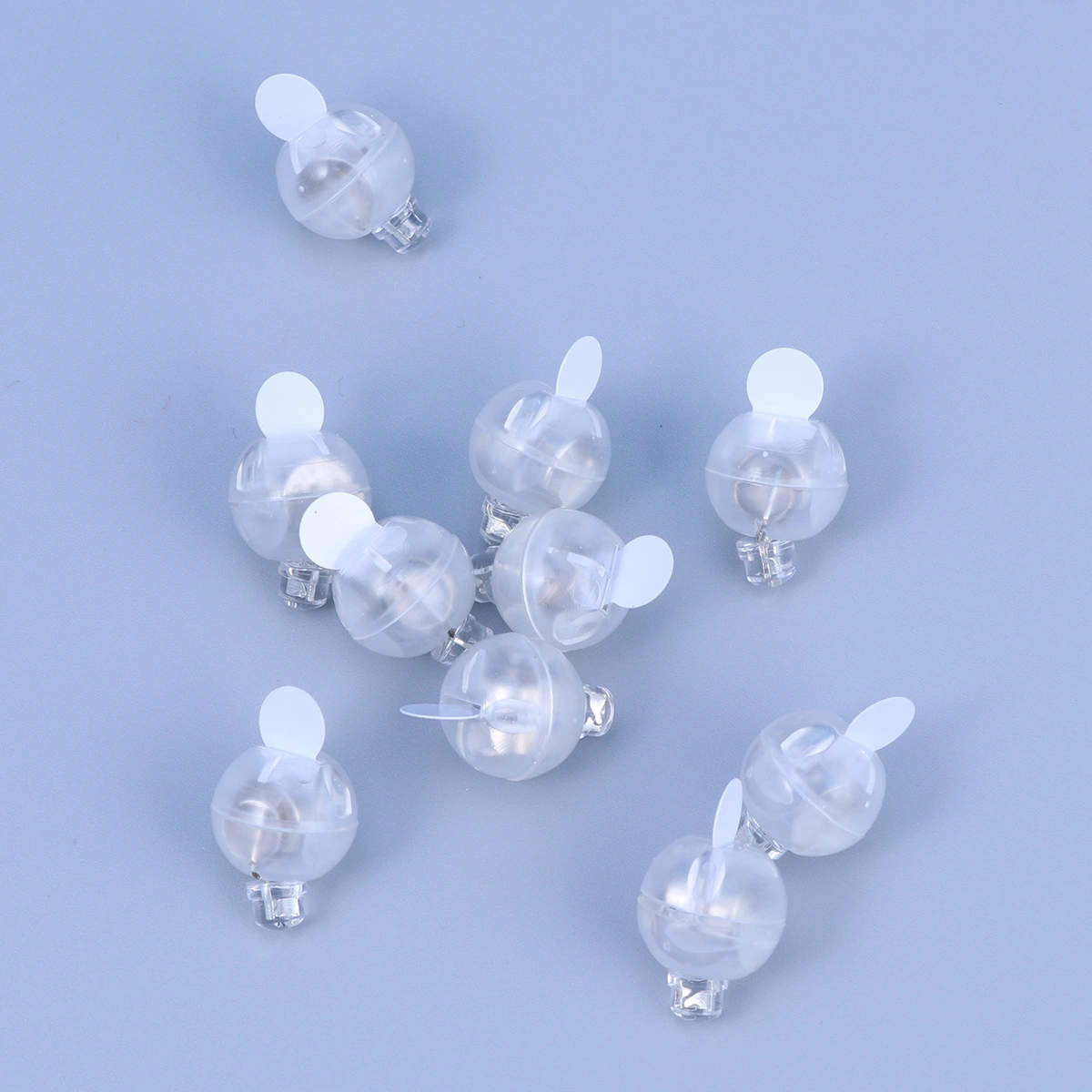 10 Pcs Colorfull Mini Balloon Lamp Light-emitting Balloon Lamp LED Balloon Lamp Luminous Balloon Lamp Wedding Party Decor (Yellow)