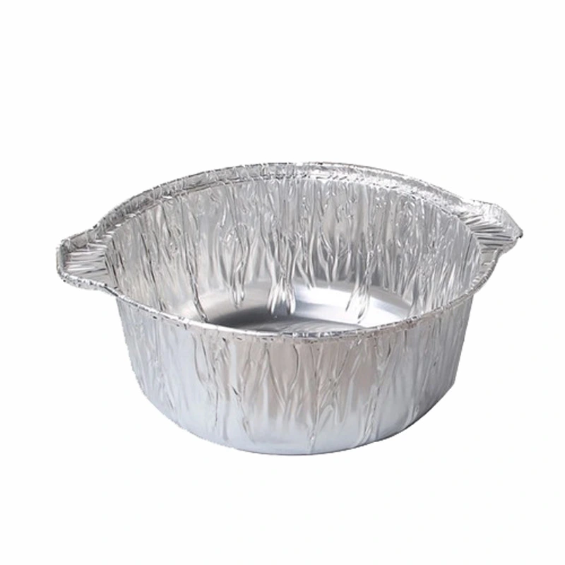 6pcs Food Tinfoil Pot Camping Baking Tinfoil Pot Barbecue Recyclable Food Pot