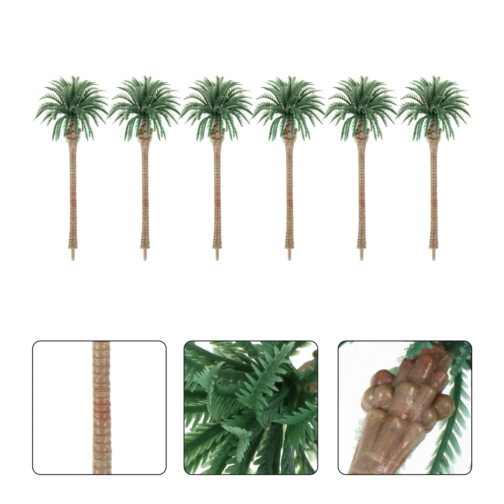 12pcs Micro Landscape Simulation Trees Mini Trees DIY Accessories Plastic Trees