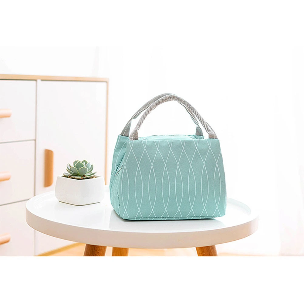 Reusable Lunch Tote Bag for Women Oxford Cloth Waterproof Insulated Lunch Bag Lunch Box Tote Bag Handbag Cooler Bag for Women Adults Kids