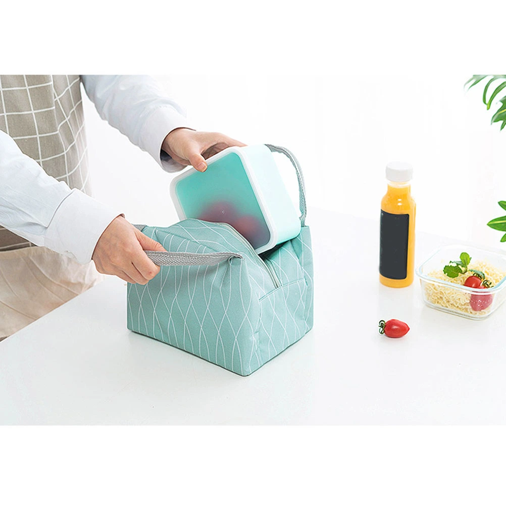Reusable Lunch Tote Bag for Women Oxford Cloth Waterproof Insulated Lunch Bag Lunch Box Tote Bag Handbag Cooler Bag for Women Adults Kids