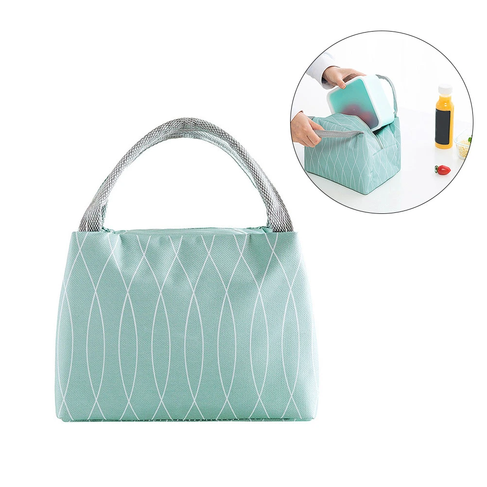 Reusable Lunch Tote Bag for Women Oxford Cloth Waterproof Insulated Lunch Bag Lunch Box Tote Bag Handbag Cooler Bag for Women Adults Kids