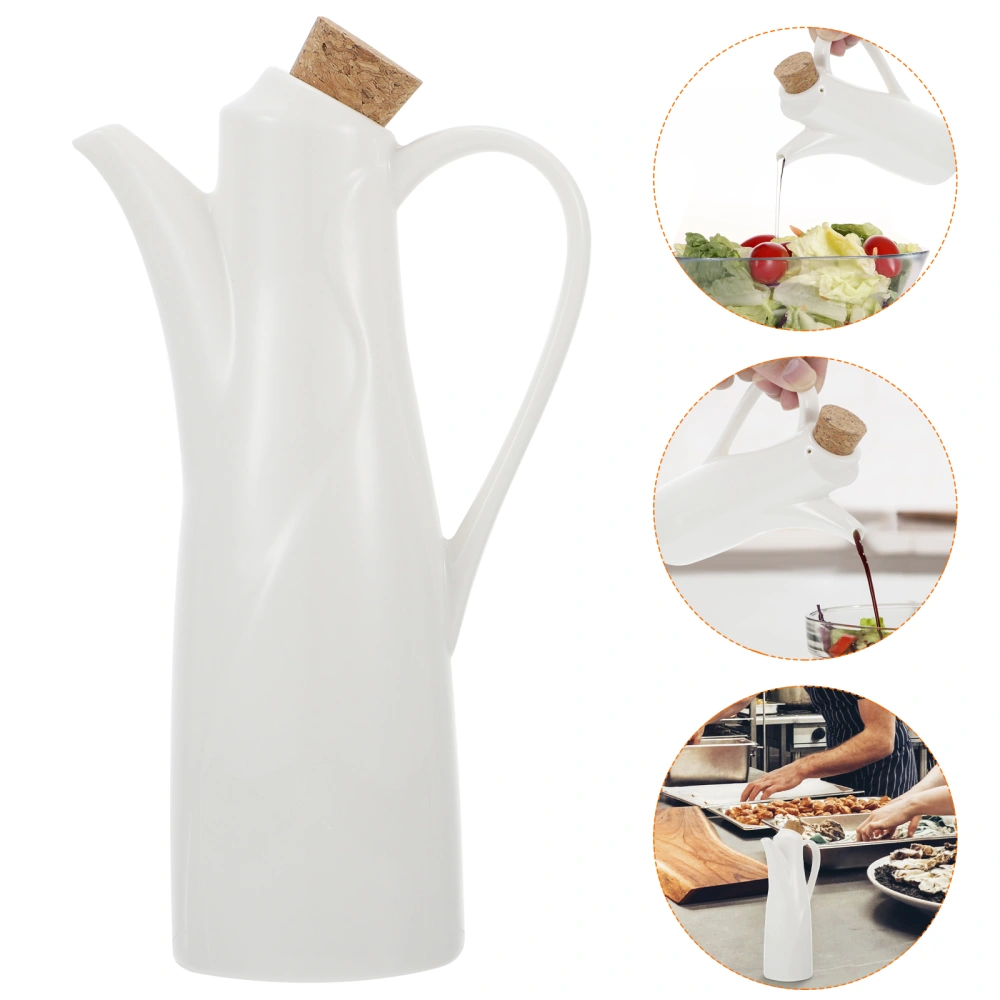 1pc Kitchen Ceramic Seasoning Bottle Oil Bottle Soy Sauce Storage Bottle