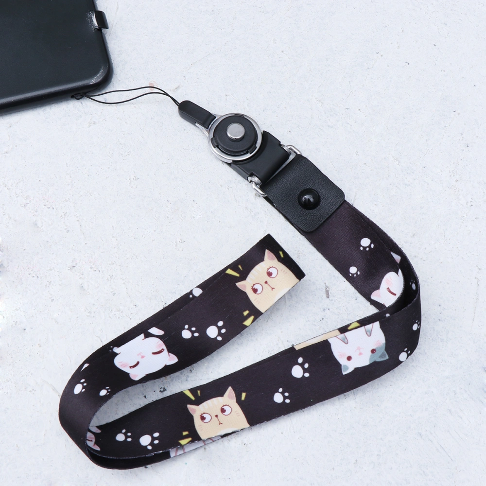 Lanyard Long Stripe Key Ring Mobile Phone Case Hanging Rope Lovely Key Chain Bag Pendant