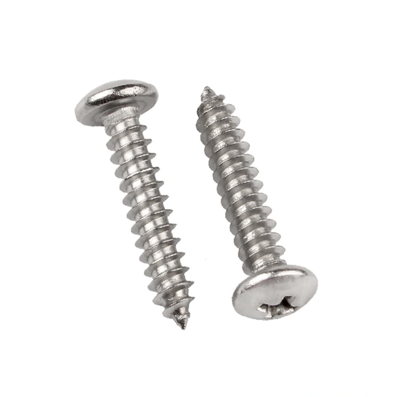 100pcs Stainless Steel Screws Pan Head Screws Self-tapping Screws Wood Screws