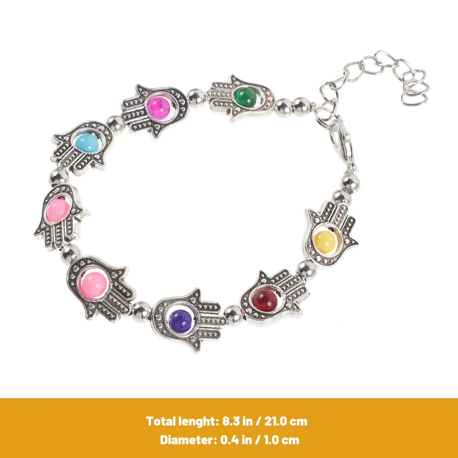 Women Bracelet Beaded Bracelet Adjustable Metal Bracelet Hand Decor Wrist Jewelry