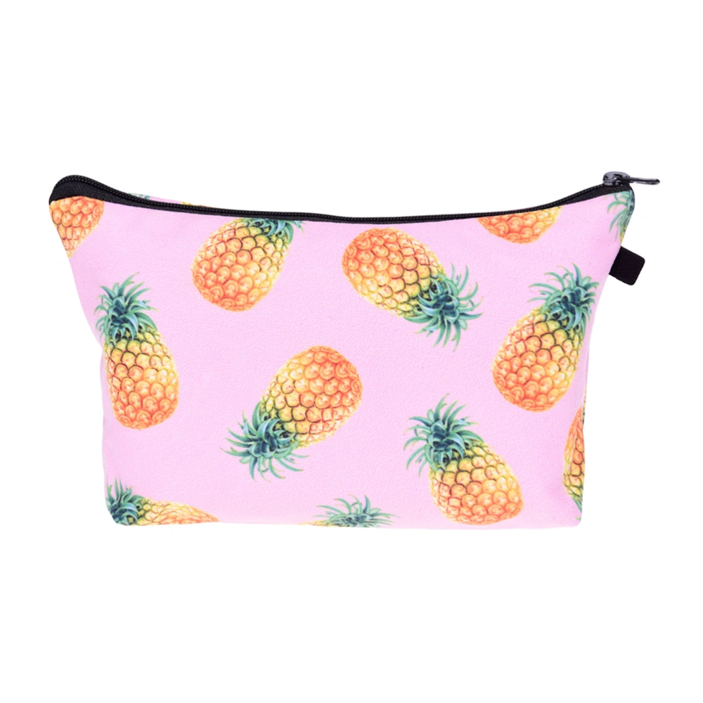 Pineapple Printed Cosmetic Bags Portable Makeup Pouch Cosmetics Toiletries Storage Bag Organizer for Women Female