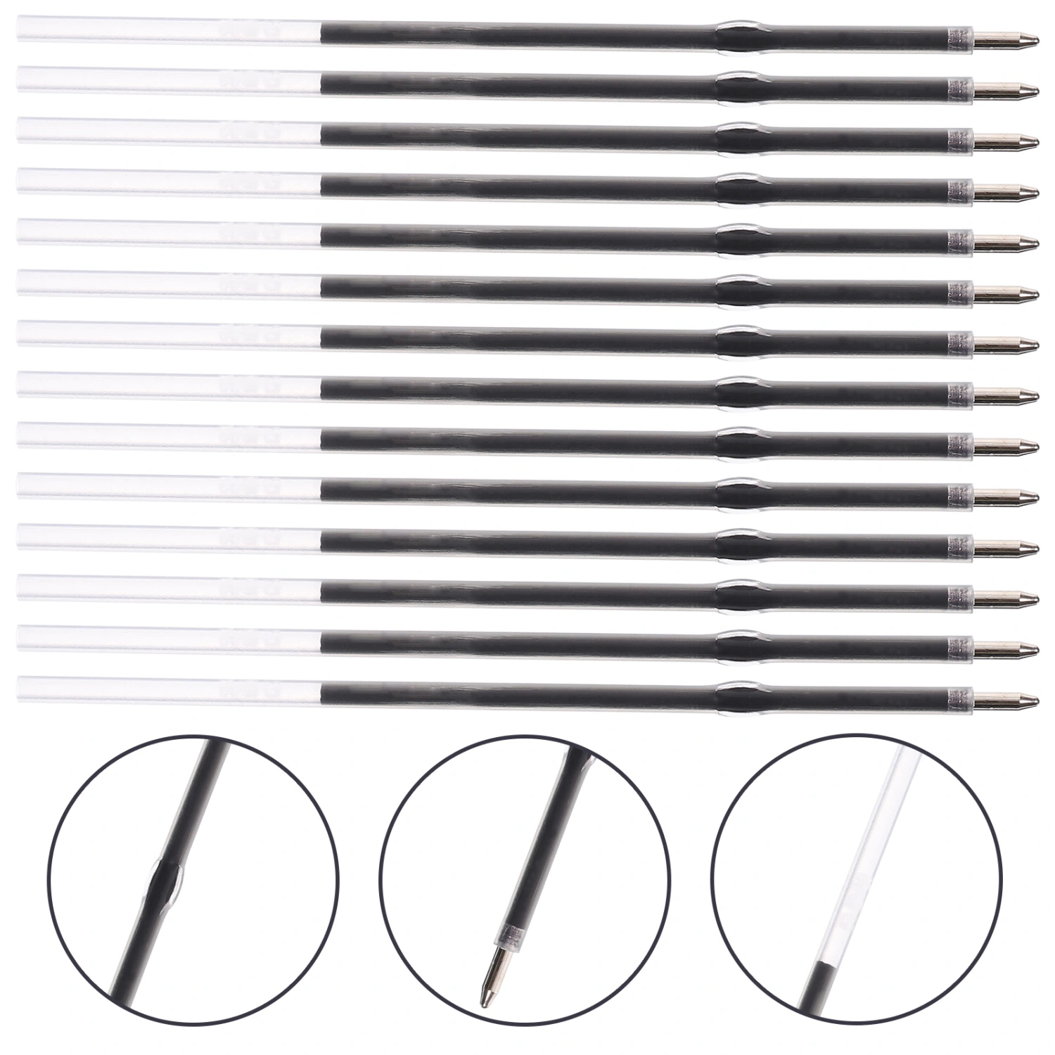 100pcs Pen Refills Press Type Gel Pen Refills Pen Refill Replacements Office Pen Refills