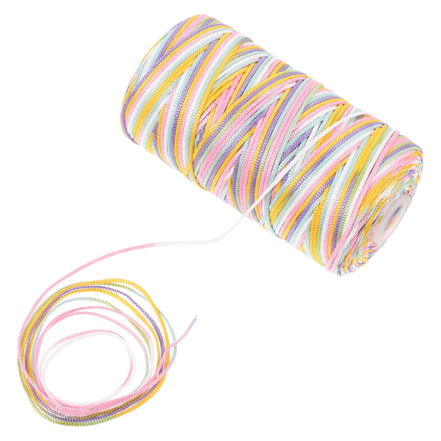1 Roll of Crochet Thread Decorative Knitting Yarn DIY Crochet Yarn Material Multi-function DIY Yarn