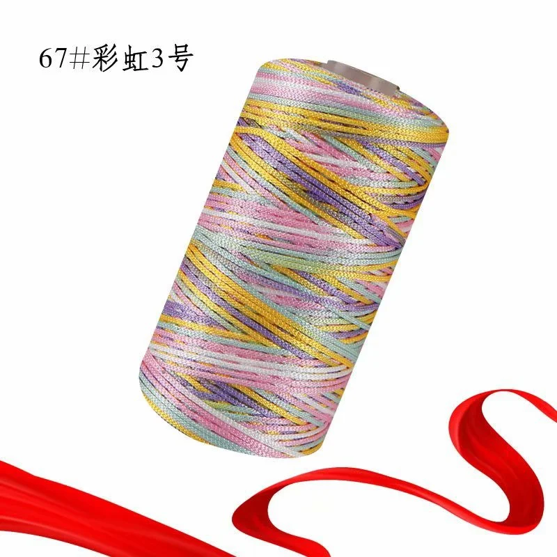 1 Roll of Crochet Thread Decorative Knitting Yarn DIY Crochet Yarn Material Multi-function DIY Yarn