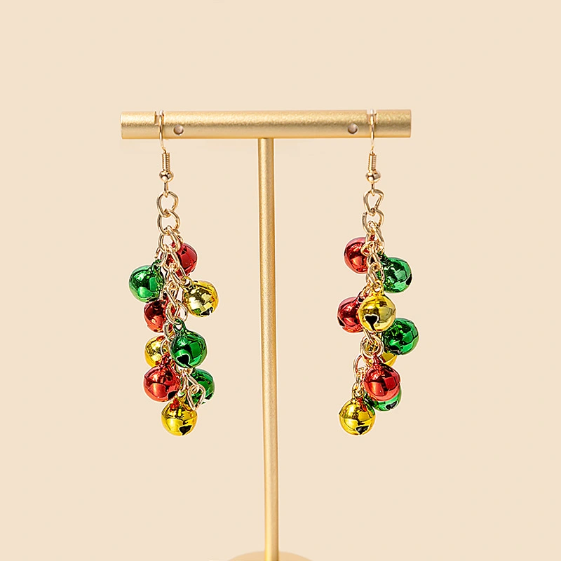 1 Pair Christmas Bell Earrings Christmas Dangle Drop Earrings Holiday Jewelry Gifts