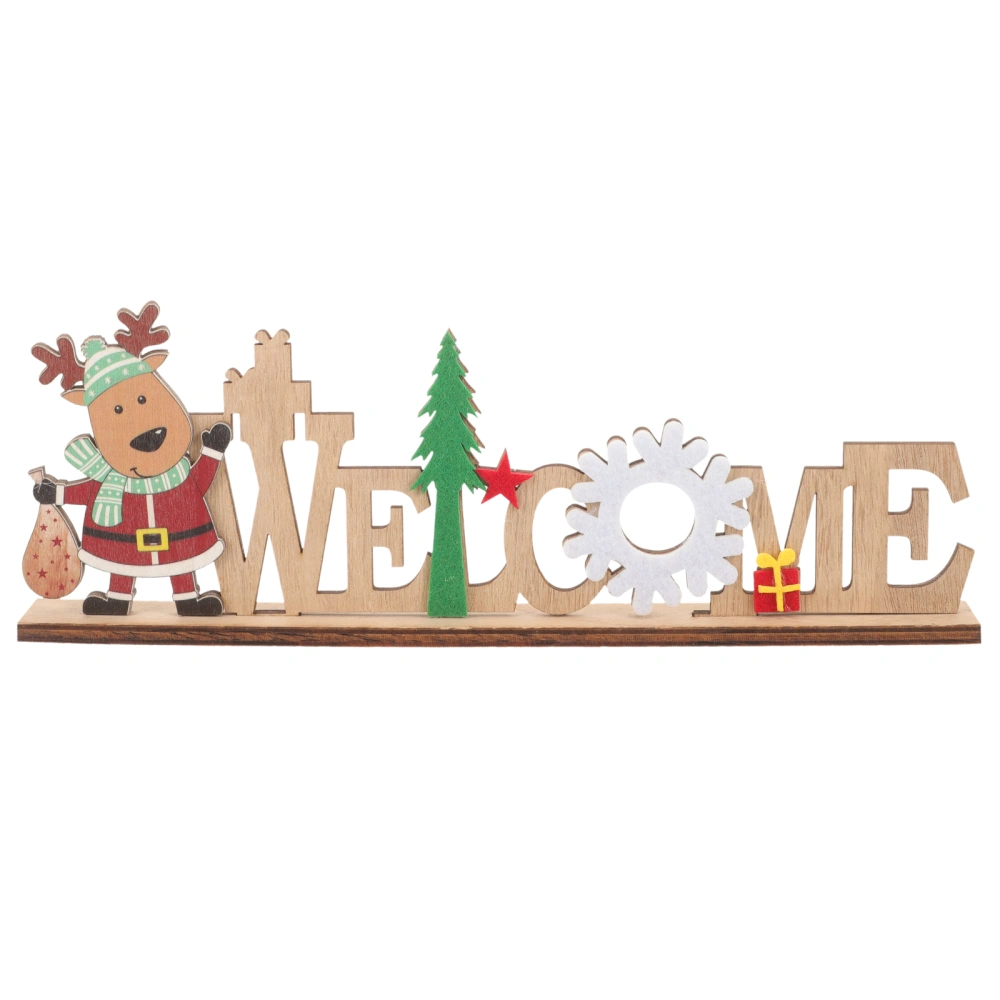 Christmas Table Decoration Wood Sign Table Centerpiece Christmas Sign Party Decoration