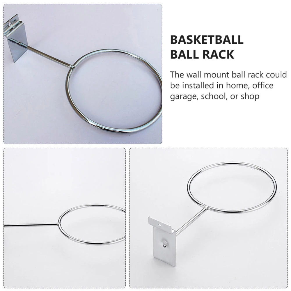 4Pcs Basketball Display Racks Football Storage Racks Wall Mounted Volleyball Holders