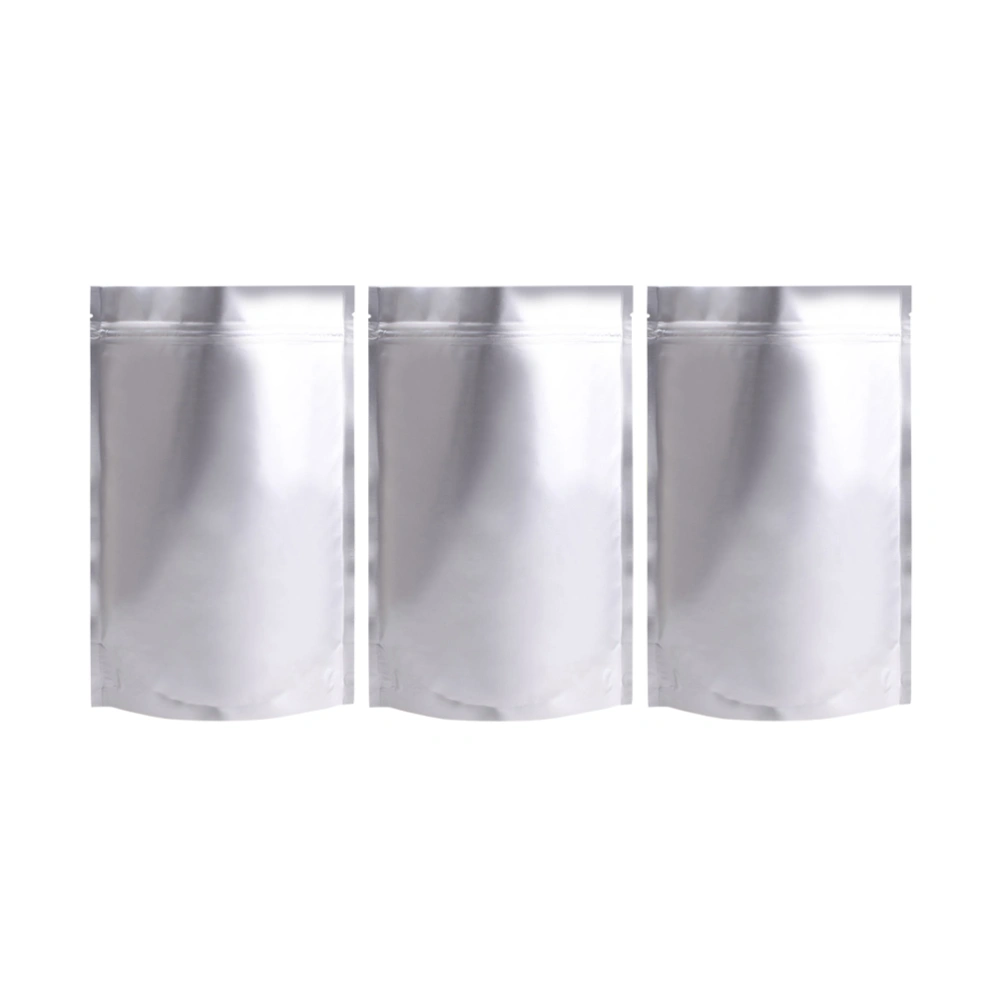 50pcs Aluminium Foil Packing Bags Resealable Airtight Treat Bags Stand-up Pouch Bags 18x13cm