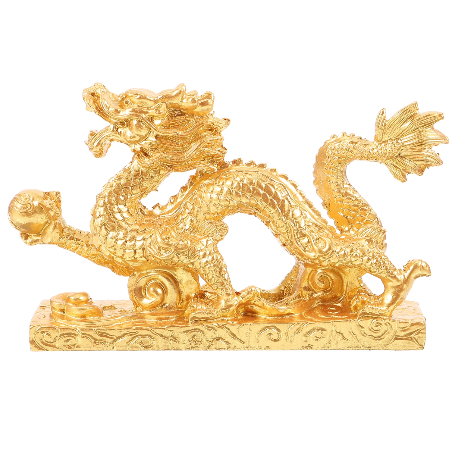 Vintage Dragon Ornament Desktop Simulation Chinese Dragon Decor Resin Dragon