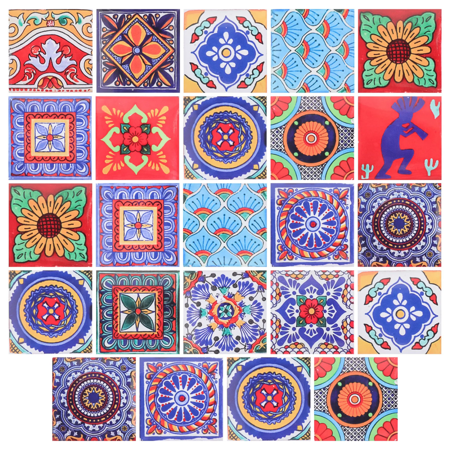 24pcs Tile Stickers Tile Decals Kitchen Decals Bathroom Decals DIY Tile Stickers Staircase Decals