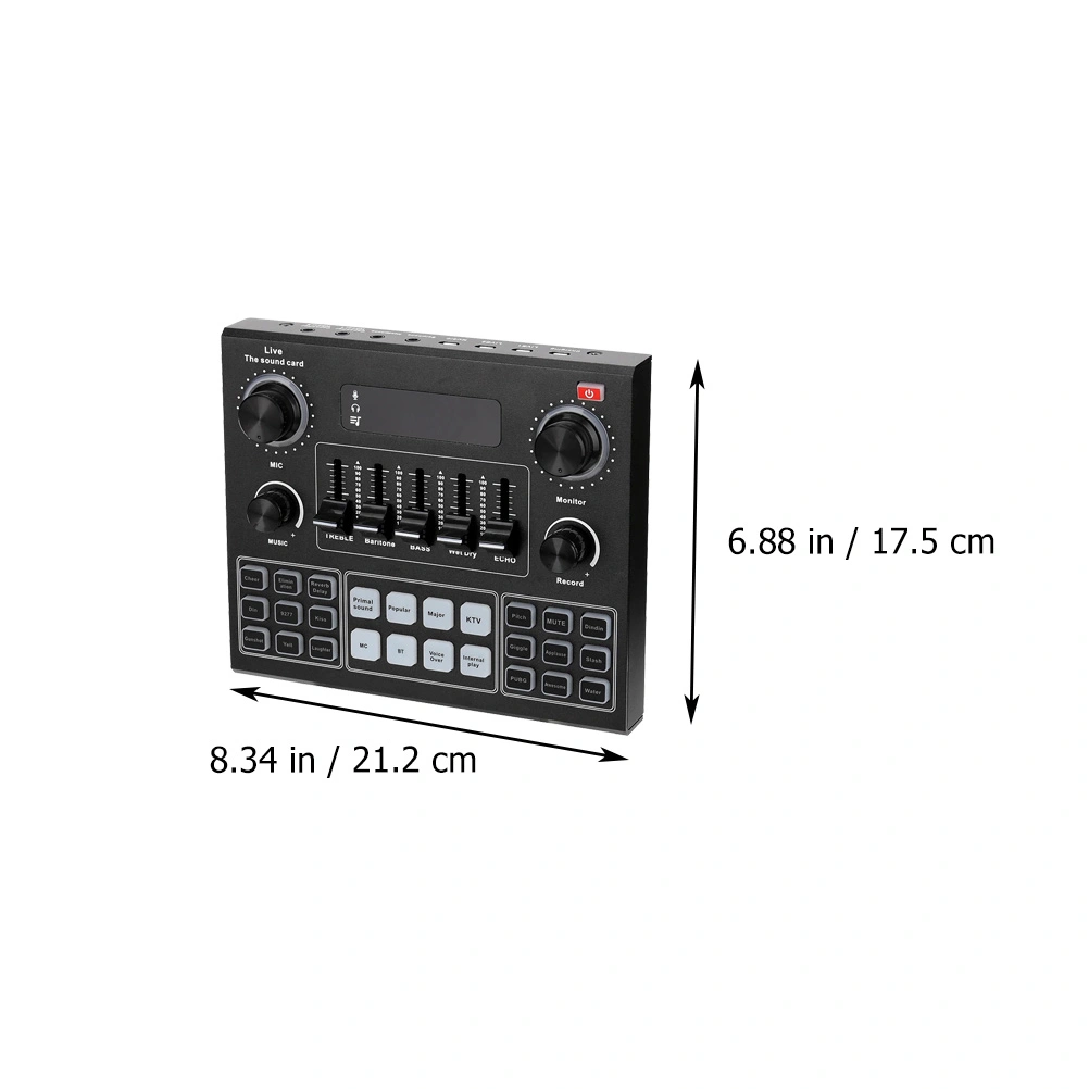 Voice Changer Portable Live Sound Audio Mixer Voice Changer for Phone Laptop