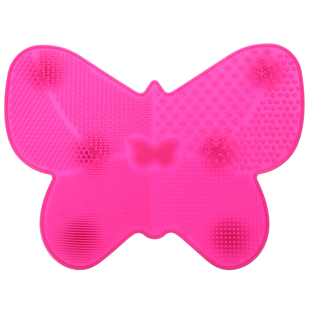 1pc Beauty Brush Cleaning Pad Makeup Brush Cleaning Tool Butterflies Shape Mat