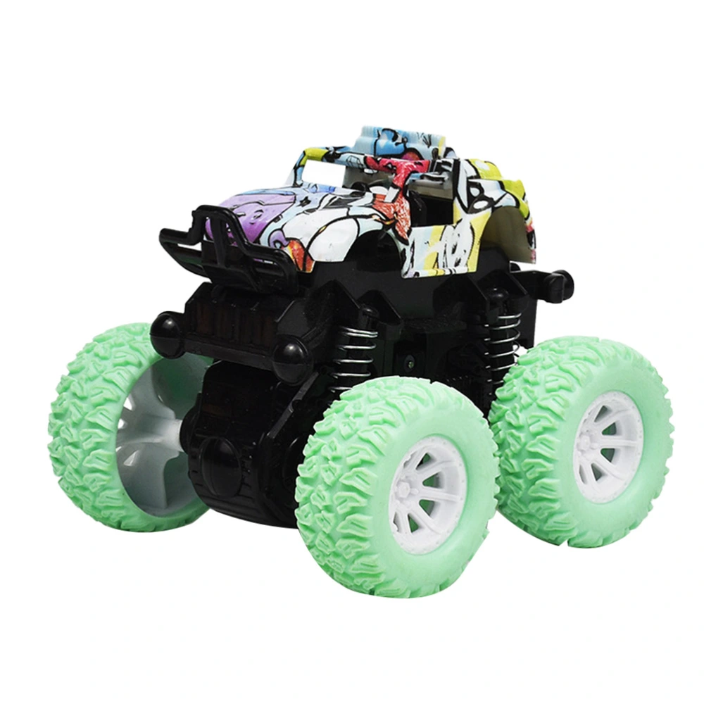 Cross Country Vehicle Model Toy Inertia Automobile Toy Model Car Toy Anti-impact Car Toy Four Wheel Drive Vehicle Toy Green