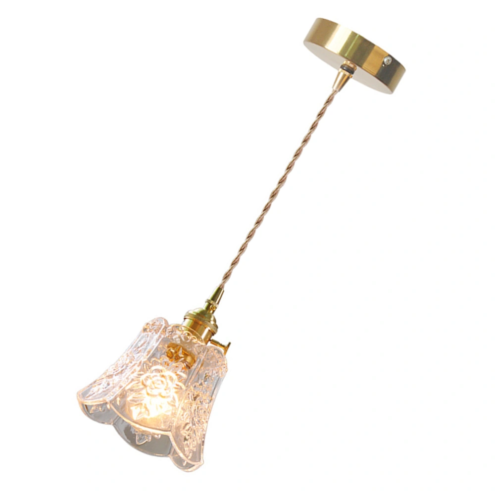 Retro Glass Hanging Light Delicate Pendant Light Ceiling Light for Home Cafe Bar