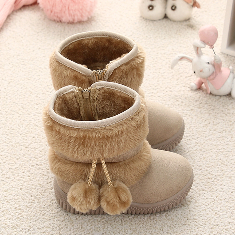 1 Pair of Baby Snow Boots Baby Winter Prewalker Bottom Baby Shoes