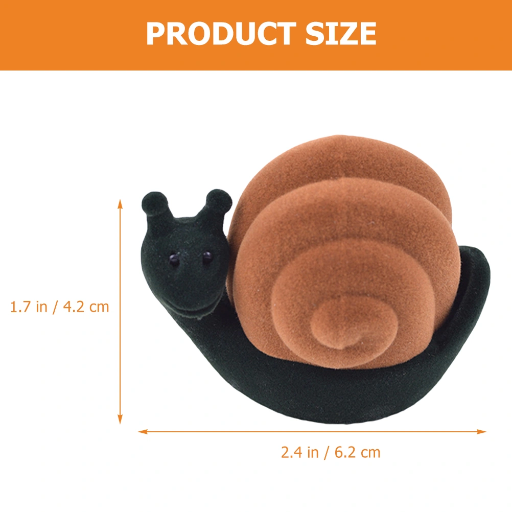 Snail Shape Ring Box Unique Jewelry Packaging Box Valentine's Day Women Ring Holder