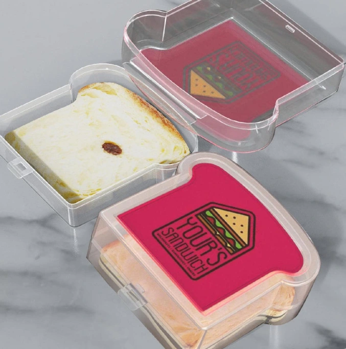 Sandwich Container Bread Storage Box Sandwich Case with Lid Toast Box for Lunch