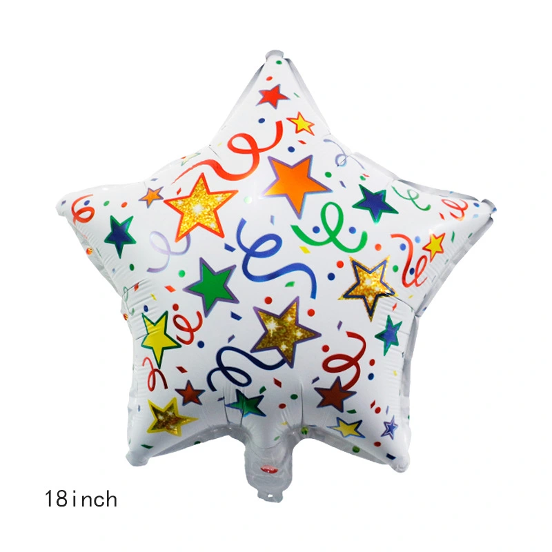 10Pcs Star Balloons Party Festival Decorations Balloons New Year Christmas Balloons