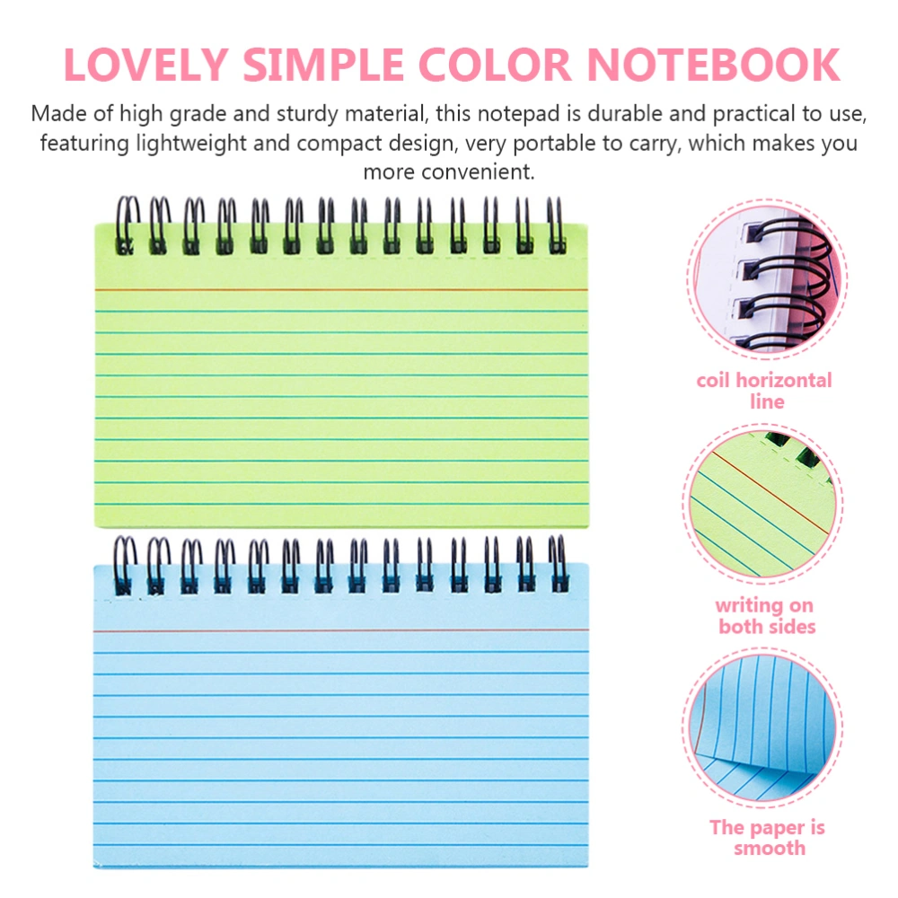 3Pcs Multi-function Writing Pads Portable Office Notepads Students Coil Notepads