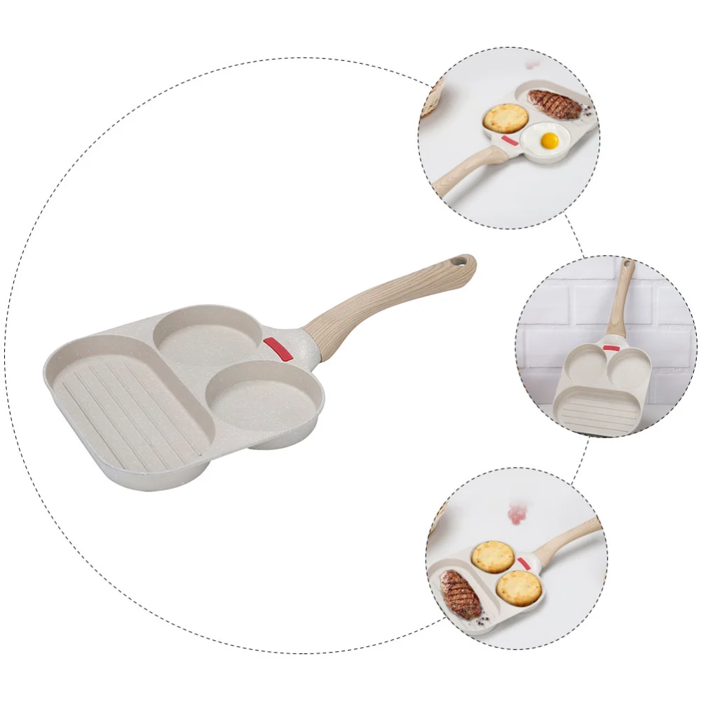 1 Set of Handheld Breakfast Pan Convenient Pancake Pan Multi-function Egg Pan Egg Supply