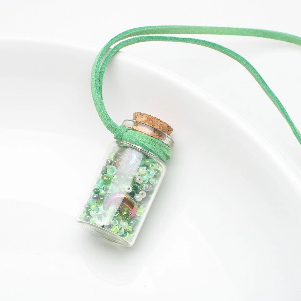 1 Set of Bottle Charm Beads Wishing Beads In Bottle Wedding Home Wishing Bottle Decoration