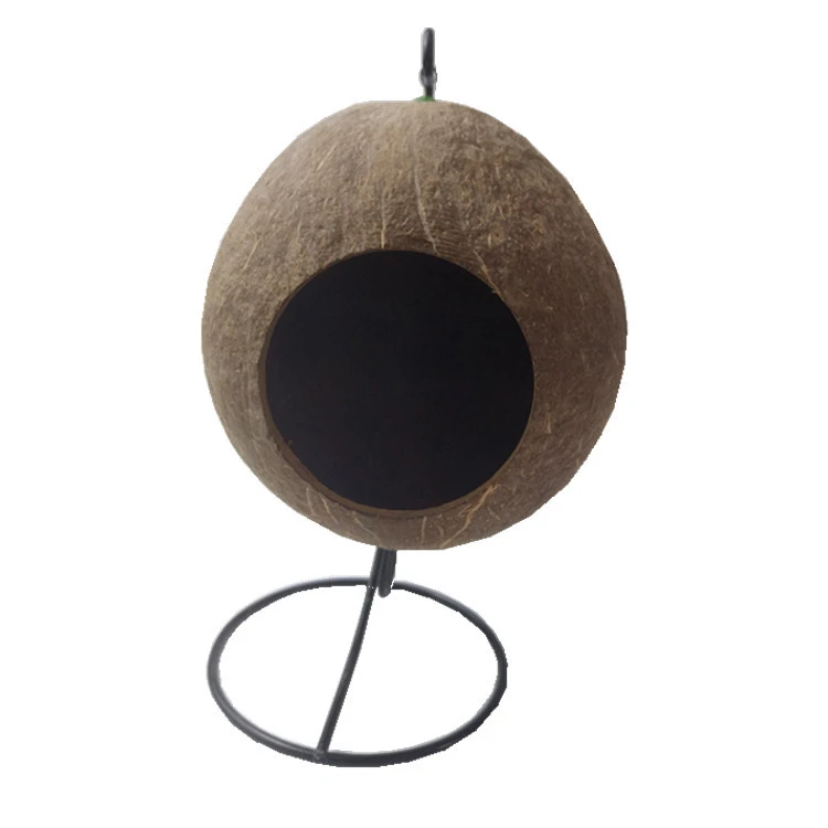 1 Set of Bird Nest Breeding Nest Parrot Birdcage Coconuts Shell Bird House Warm Keeping Bird Nest