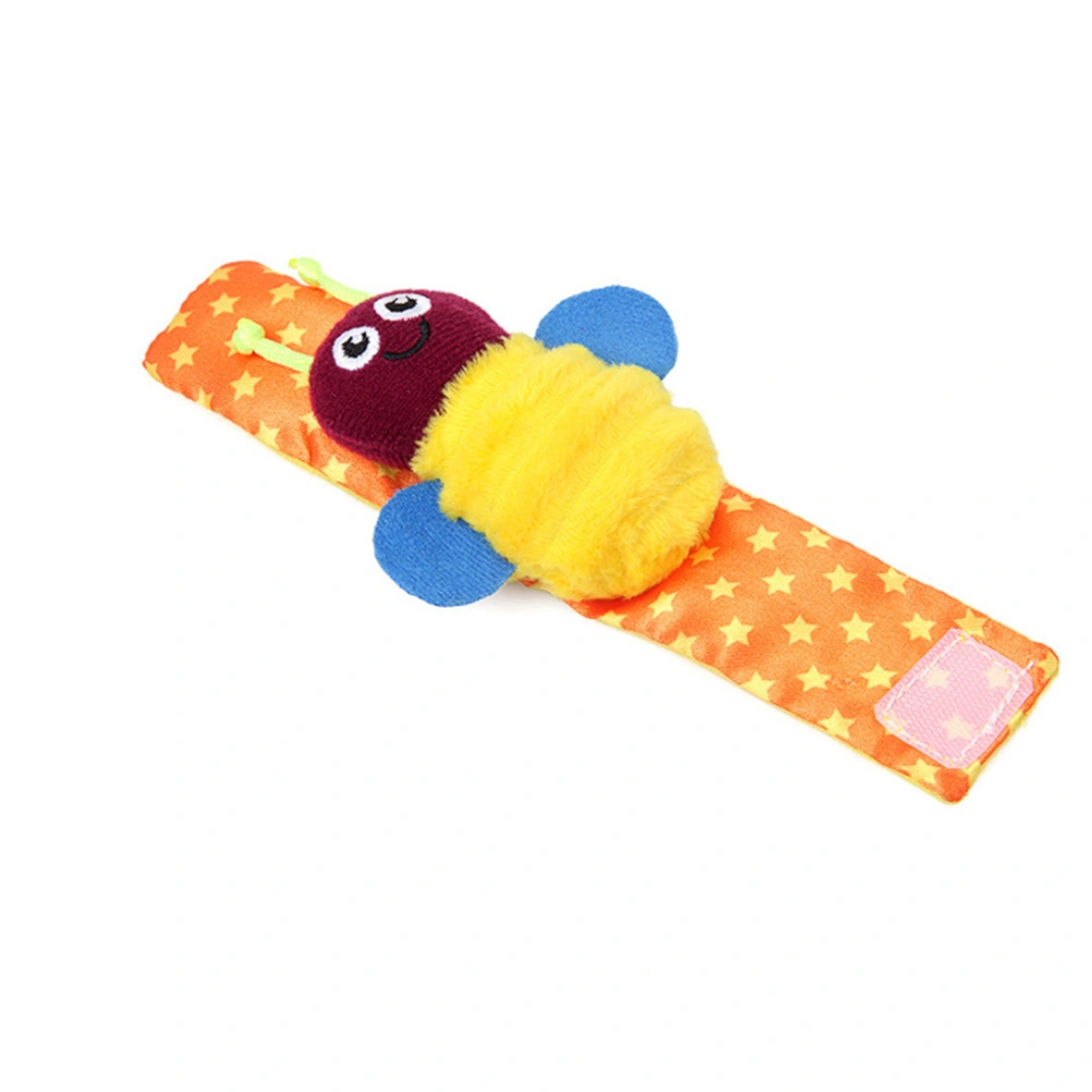 2pcs Baby Wrist Rattle Infant Beetle Bee Bell Wrist Strap Newborn Comfort Doll Toddler Toys (2pcs/Set)