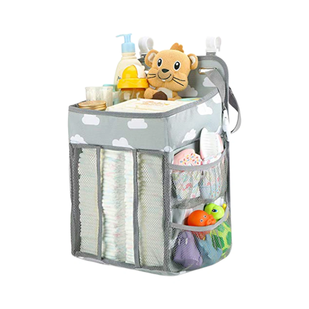 Multipurpose Baby Bed Storage Bag Diaper Clothes Hanging Organizer Kids Room Hanging Pouch for Headboards Bed Rails Dorm Rooms