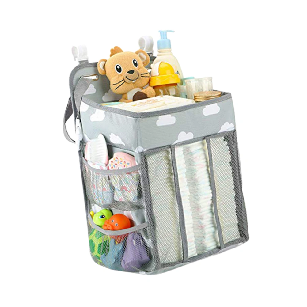 Multipurpose Baby Bed Storage Bag Diaper Clothes Hanging Organizer Kids Room Hanging Pouch for Headboards Bed Rails Dorm Rooms