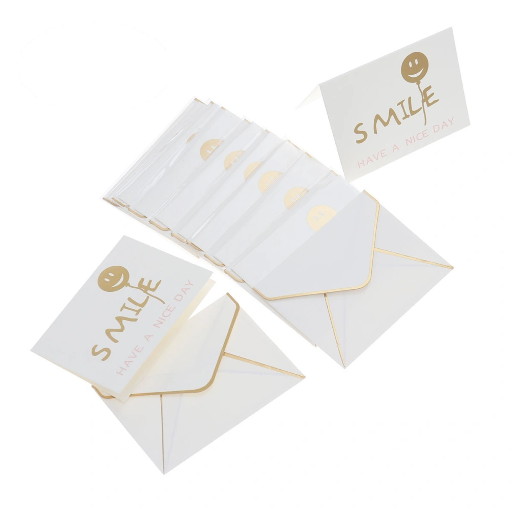 10pcs Have a Nice Day Greeting with Envelopes Blessing Cards Blank Note Cards