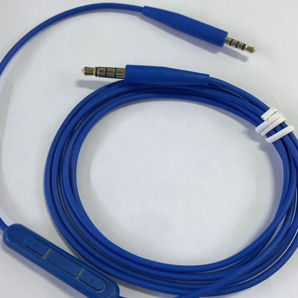 Straight Pin 3.5mm to Straight Pin 2.5 mm Stereo Audio Cable Headphone Cable Compatible for SoundLink OE2i QC25 QC35 SoundTrue Blue