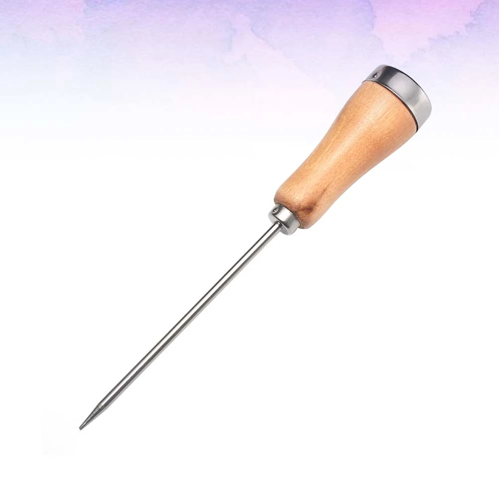 2pcs Refrigerator Deicer Refrigerating Cabinet Ice Removal Shovel Ice Piton Single-fork Ice Pick (Silver + Khaki)