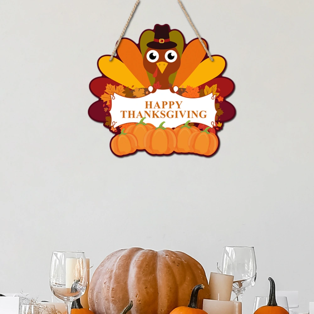 1 Set Door Sign for Thanksgiving Party Hanging Sign Ornament Thanksgiving Party Prop