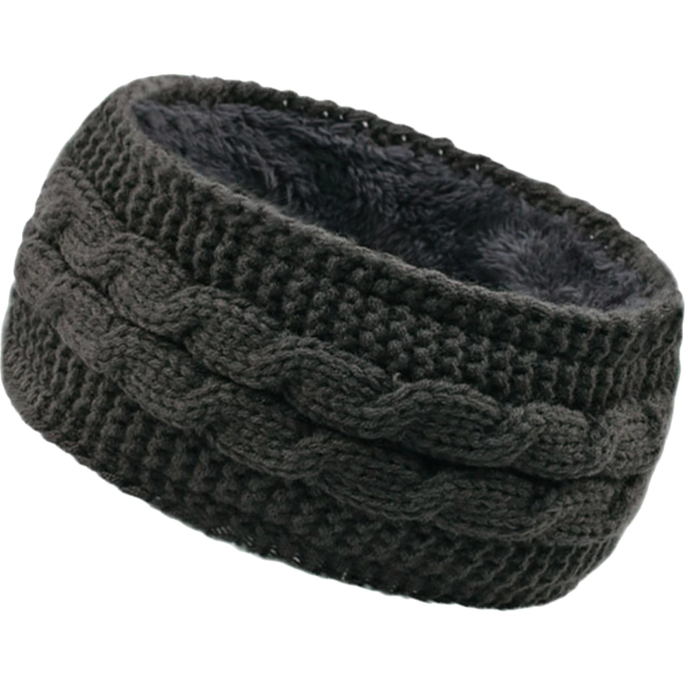 Winter Knitted Headband Thick Woolen Wide Headband Warm Stretch Headband