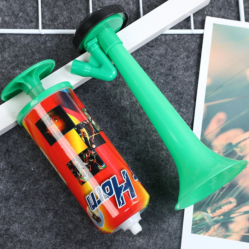 Handheld Cheer Air Horn Fans Horn Trumpet Hand Pushing Air Horn Portable Cheering Horn Prop